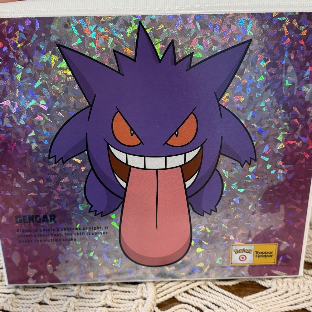 Pokémon Target Gengar Trapper Keeper 3 Ring Binder Holographic Exclusive NEW